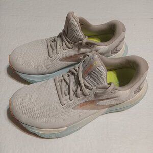 Brooks Women's Glycerin 21 Wide Running Shoes 9 1204081D195 White/Blue